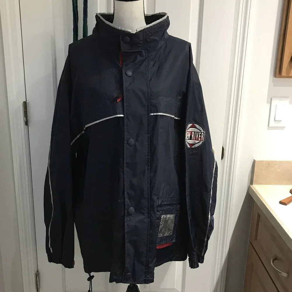 New River Nylon Hooded All Weather Jacket XL Flawless